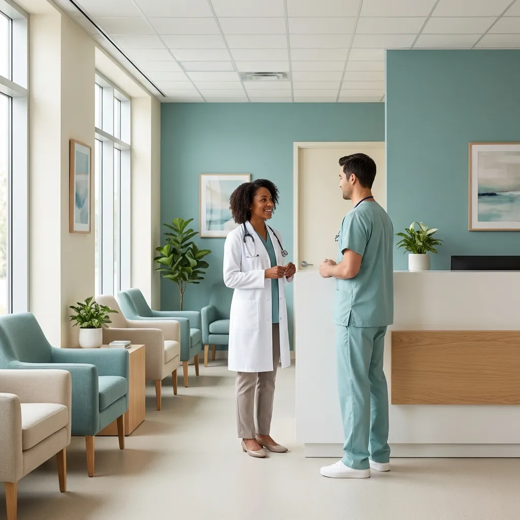 Doctor interacting with patient